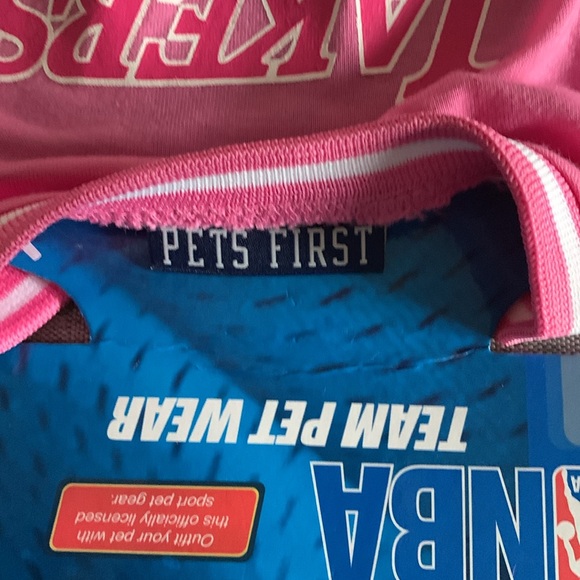 Pets First NBA LA Lakers Pink Jersey for Pet - Picture 8 of 11